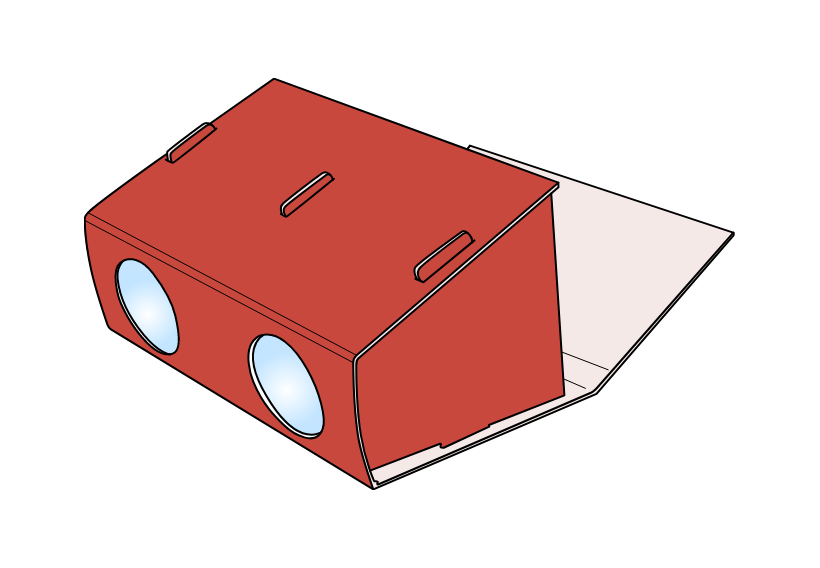 左右・中央にパーツをはめ込む